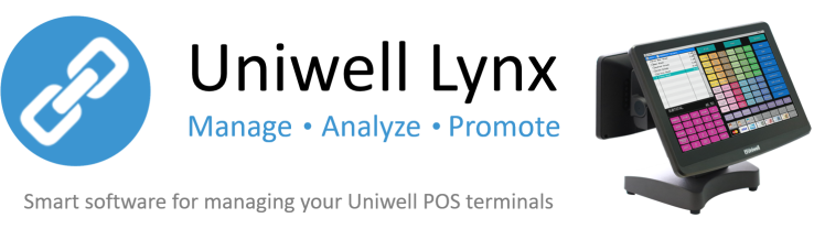 Uniwell Lynx POS Management software the smart solution for managing your Uniwell POS terminals